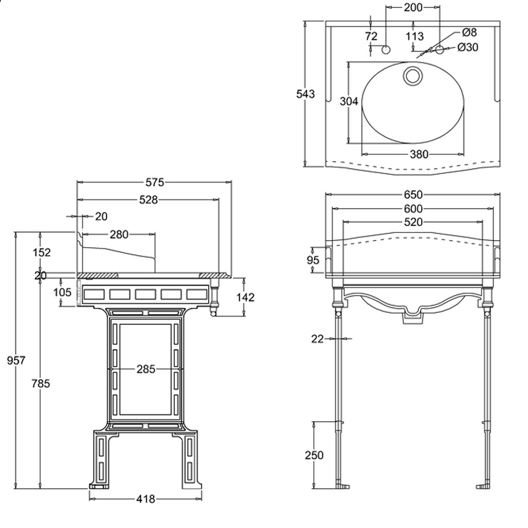 Фото Раковина - стиль Английский - Купить в Интернет-магазине
