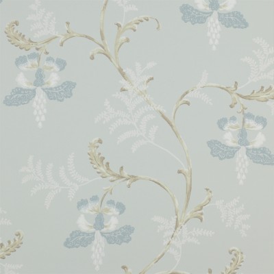 Фото Обои с рисунком - Растение - стиль Английская классика - Голубы - Купить в Интернет-магазине