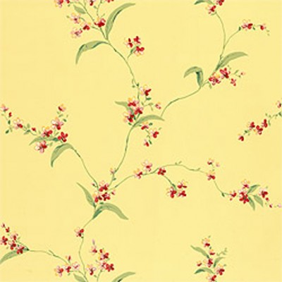 Фото Обои с рисунком - Цветы - стиль Американский - Желтые - Купить в Интернет-магазине