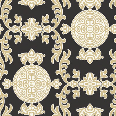 Фото Обои с рисунком - Крупный декор - стиль Американский - Черные - Купить в Интернет-магазине