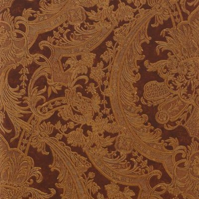 Фото Обои с рисунком - Пейсли - стиль Американский - Коричневые - Купить в Интернет-магазине