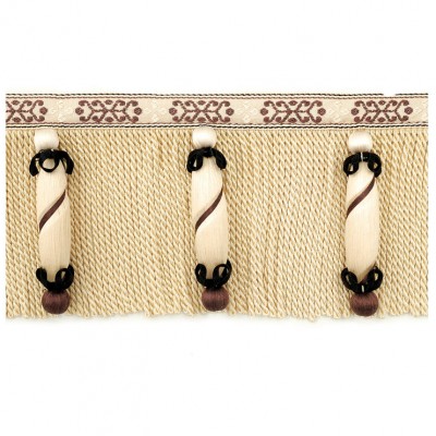 Фото Отделка для текстильных изделий - Бахрома - стиль Европейский - Кремовая - Купить в Интернет-магазине