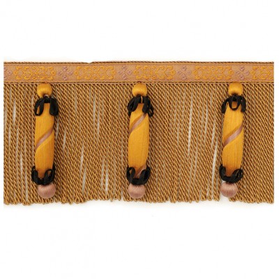 Фото Отделка для текстильных изделий - Бахрома - стиль Европейский - Оранжевая - Купить в Интернет-магазине