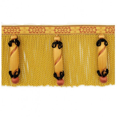 Фото Отделка для текстильных изделий - Бахрома - стиль Европейский - Желтая - Купить в Интернет-магазине