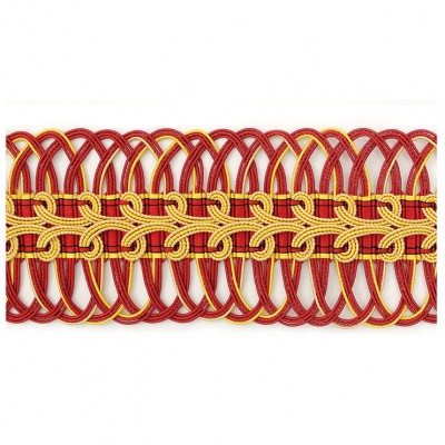 Фото Отделка для текстильных изделий - Тесьма - стиль Европейский - Красная - Купить в Интернет-магазине