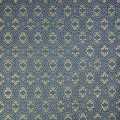 Фото Ткань портьерная с рисунком - Орнамент - стиль Английский - Синий - Купить в Интернет-магазине