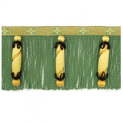 Фото Отделка для текстильных изделий - Бахрома - стиль Европейский - Зеленая - Купить в Интернет-магазине