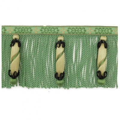 Фото Отделка для текстильных изделий - Бахрома - стиль Европейский - Зеленая - Купить в Интернет-магазине