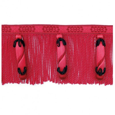 Фото Отделка для текстильных изделий - Бахрома - стиль Европейский - Малиновая - Купить в Интернет-магазине