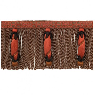Фото Отделка для текстильных изделий - Бахрома - стиль Европейский - Коричневая - Купить в Интернет-магазине