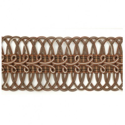 Фото Отделка для текстильных изделий - Тесьма - стиль Европейский - Коричневая - Купить в Интернет-магазине