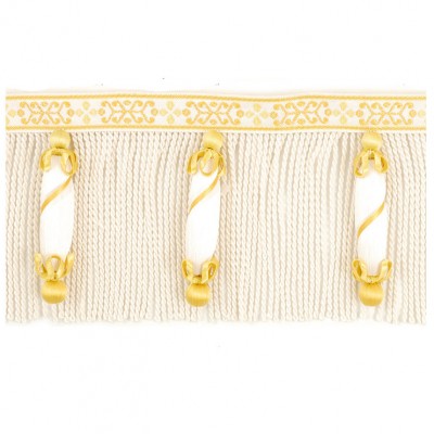 Фото Отделка для текстильных изделий - Бахрома - стиль Европейский - Белая - Купить в Интернет-магазине