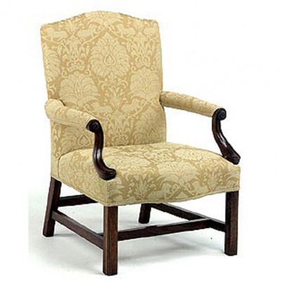 Фото Кресло на деревянной раме - стиль Английская классика - Для гостиной - Купить в Интернет-магазине