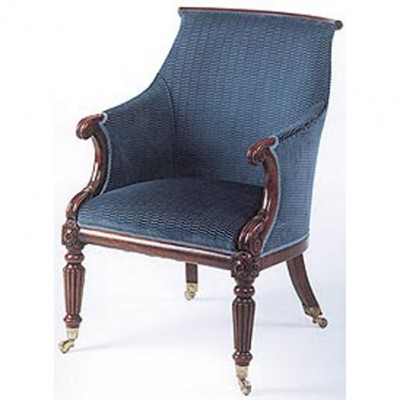 Фото Кресло на деревянной раме - стиль Английская классика - Для гостиной - Купить в Интернет-магазине