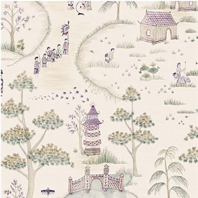 Фото Ткань портьерная с рисунком - Крупный декор - стиль Английский - Кремовый - Купить в Интернет-магазине