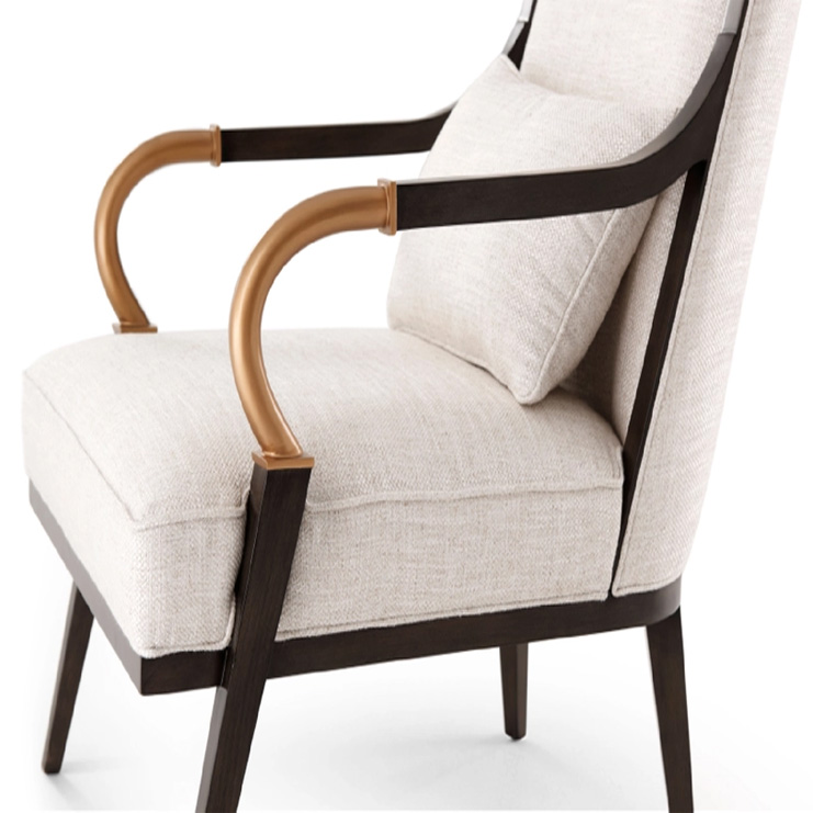 Фото Кресло на деревянной раме - стиль Transitional - Для гостиной - Купить в Интернет-магазине