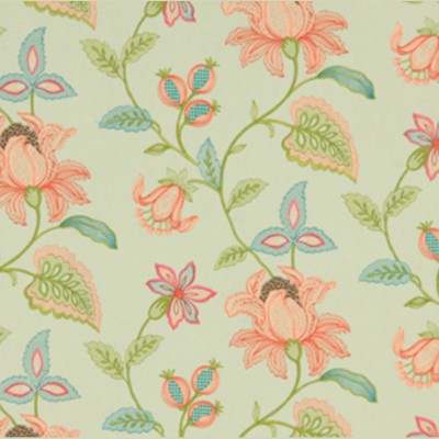 Фото Ткань портьерная с рисунком - Цветы - стиль Американский - Купить в Интернет-магазине