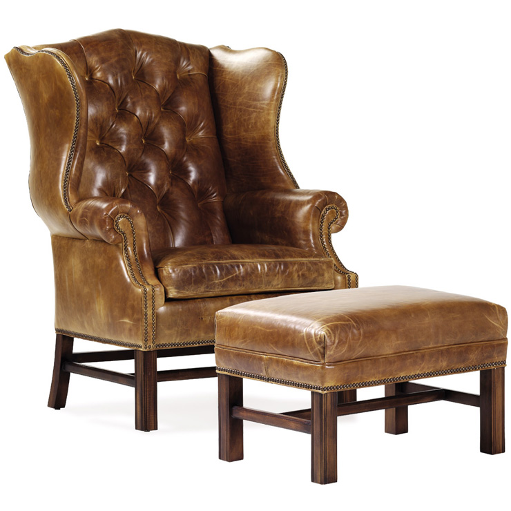 Фото Кресло обитое - стиль Американская классика - Для гостиной - удобное кресло производства США - Hancock & Moore - Chesterfield Leather - Купить в Интернет-магазине Фото Кресло обитое - стиль Американская классика - Для гостиной - удобное кресло производства США - Hancock & Moore - Chesterfield Leather - Купить в Интернет-магазине