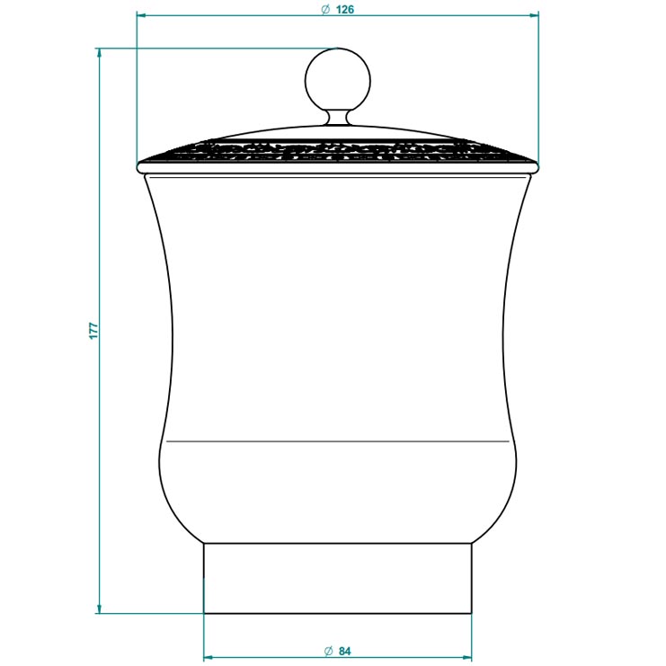 Фото Баночка, коробочка косметическая - стиль Европейский - Купить в Интернет-магазине