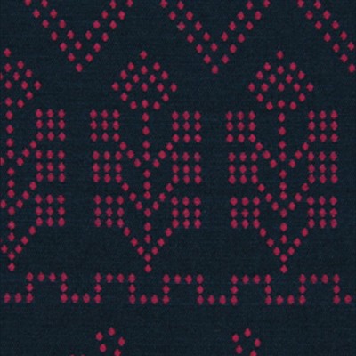 Фото Ткань портьерная с рисунком - Орнамент - стиль Американский - Синий - Купить в Интернет-магазине