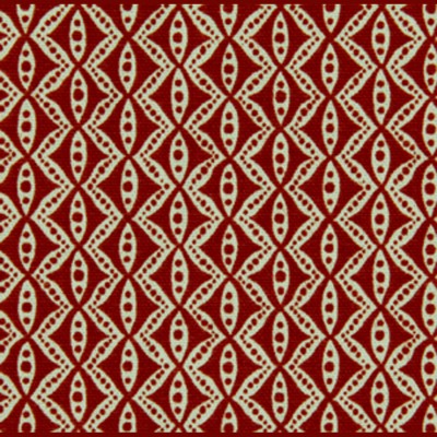 Фото Ткань портьерная с рисунком - Орнамент - стиль Американский - Красный - Купить в Интернет-магазине