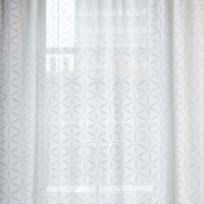 Фото Ткань тюлевая и вуаль - Ткань тюлевая гладкая - стиль Английский - Белая - Купить в Интернет-магазине