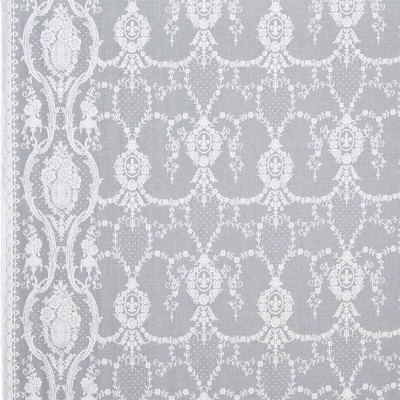 Фото Ткань тюлевая и вуаль - Ткань тюлевая с рисунком - стиль Английский - Белая - Купить в Интернет-магазине