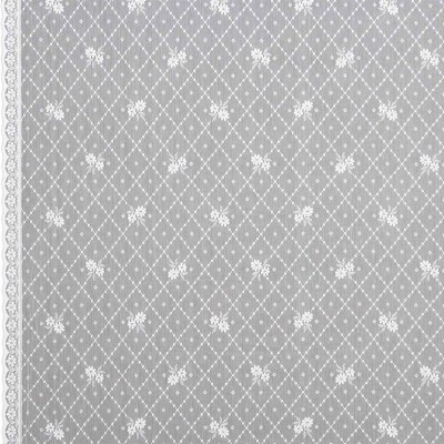 Фото Ткань тюлевая и вуаль - Ткань тюлевая с рисунком - стиль Английский - Белая - Купить в Интернет-магазине