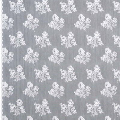 Фото Ткань тюлевая и вуаль - Ткань тюлевая с рисунком - стиль Английский - Белая - Купить в Интернет-магазине