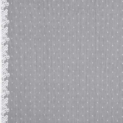 Фото Ткань тюлевая и вуаль - Ткань тюлевая с рисунком - стиль Английский - Светло-серая - Купить в Интернет-магазине