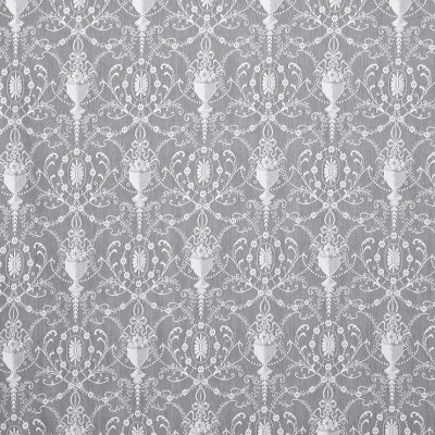 Фото Ткань тюлевая и вуаль - Ткань тюлевая с рисунком - стиль Английский - Светло-серая - Купить в Интернет-магазине