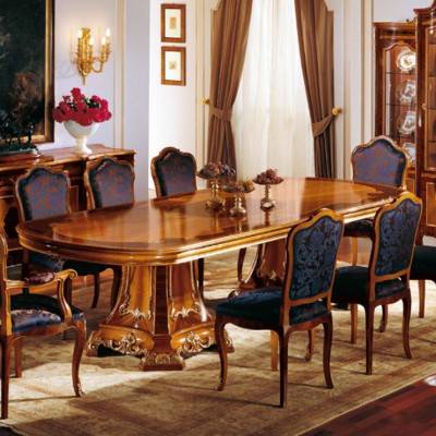Фото Стол обеденный - стиль Европейская эклектика - Для столовой - большие обеденные столы производства США - Colombo Mobili - Transition - Купить в Интернет-магазине