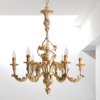 Фото Люстра - стиль Европейская классика - Деревянная - Купить в Интернет-магазине