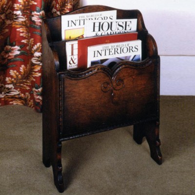 Фото Газетница деревянная - стиль Английская классика - Для гостиной - Купить в Интернет-магазине