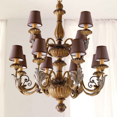 Фото Люстра - стиль Европейская классика - Деревянная - Купить в Интернет-магазине