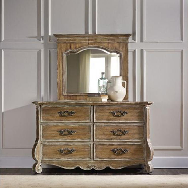 Фото Зеркало настенное - стиль Французский шик - Для спальни - Купить в Интернет-магазине