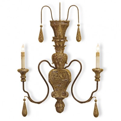 Фото Бра, светильник настенный - стиль Американская классика - Деревянный - Купить в Интернет-магазине