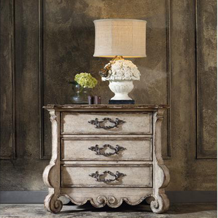 Фото Тумба прикроватная - стиль Французский шик - Для спальни - Купить в Интернет-магазине