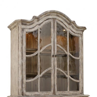 Фото Витрина широкая - стиль Французский шик - Для столовой - Со стеклянными дверями - Hooker - Chatelet - Купить в Интернет-магазине