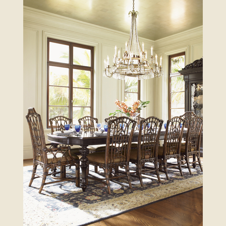 Фото Стол обеденный - стиль Колониальный - Для столовой - большие обеденные столы производства США - Lexington - Royal Kahala - Купить в Интернет-магазине Фото Стол обеденный - стиль Колониальный - Для столовой - большие обеденные столы производства США - Lexington - Royal Kahala - Купить в Интернет-магазине