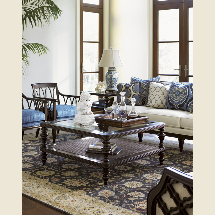 Фото Стол кофейный/журнальный - стиль Колониальный - Для гостиной - Купить в Интернет-магазине
