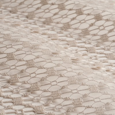 Фото Ткань тюлевая и вуаль - Ткань тюлевая с рисунком - стиль Современный - Бежевая - Купить в Интернет-магазине