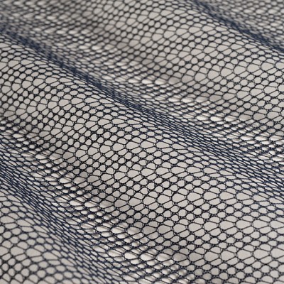 Фото Ткань тюлевая и вуаль - Ткань тюлевая с рисунком - стиль Современный - Синяя - Купить в Интернет-магазине