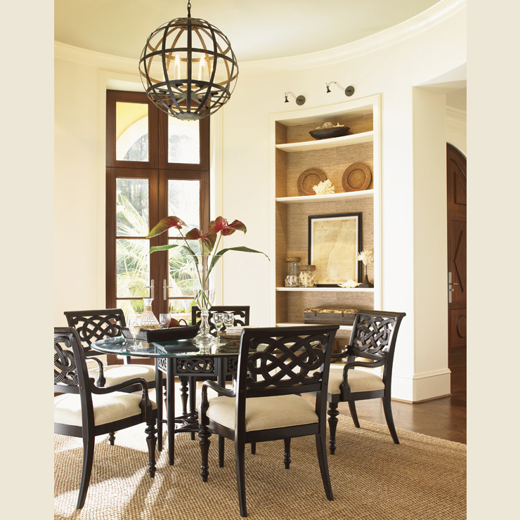 Фото Стол обеденный - стиль Колониальный - Для гостиной - большие обеденные столы производства США - Lexington - Royal Kahala - Купить в Интернет-магазине