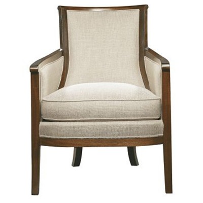 Фото Кресло на деревянной раме - стиль Alexa Hampton - Для кабинета - Купить в Интернет-магазине