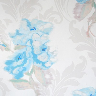 Фото Обои с рисунком - Цветы - стиль Английская классика - Белые - Купить в Интернет-магазине