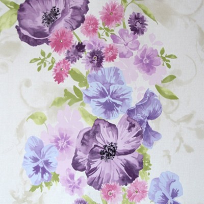 Фото Обои с рисунком - Цветы - стиль Английская классика - Белые - Купить в Интернет-магазине