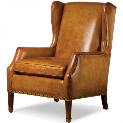 Фото Кресло обитое - стиль Американская классика - Для гостиной - удобное кресло производства США - Hancock & Moore - Chesterfield Leather - Купить в Интернет-магазине