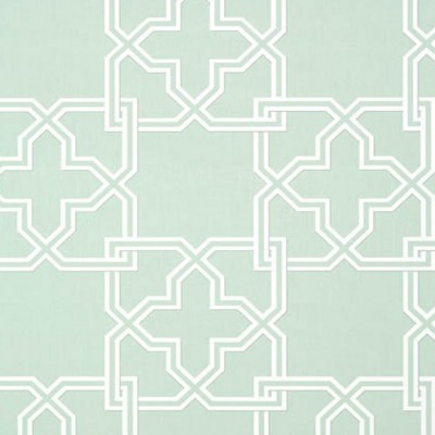 Фото Обои с рисунком - Орнамент - стиль Американский - Бирюзовые - Купить в Интернет-магазине