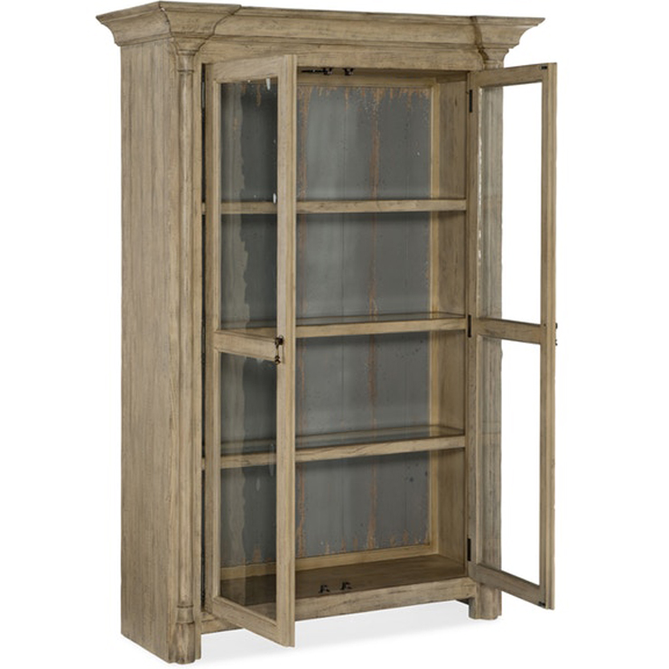 Фото Витрина широкая - стиль Современная классика - Для гостиной - Со стеклянными дверями - Hooker - Сiao Bella - Купить в Интернет-магазине